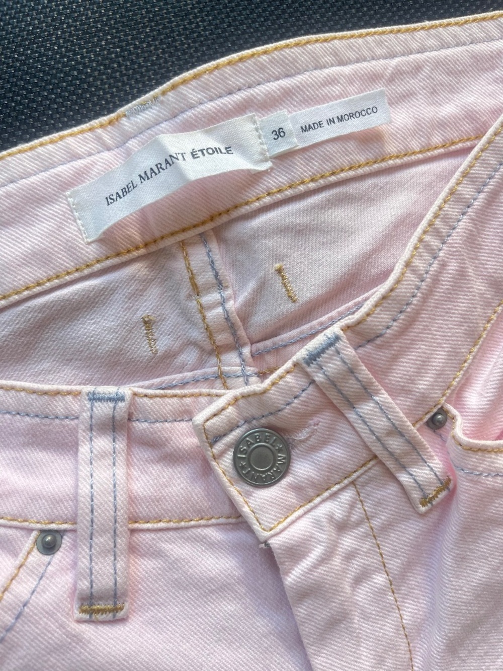 Isabel Marant Étoile Pink Skinny Jeans | Blush Stretch Denim | FR 36 / US 4